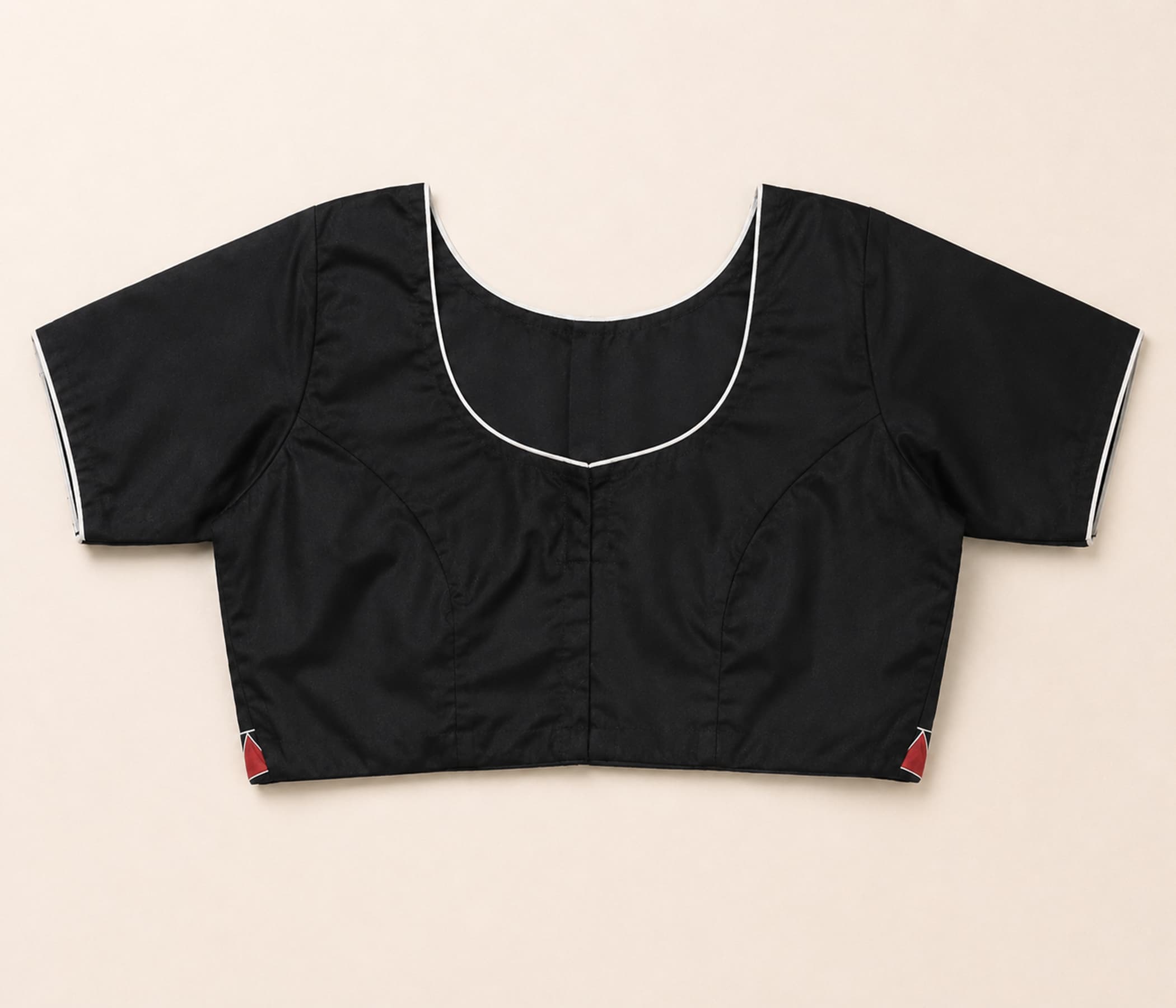 Black Hand-Painted Pure Silk Pichwai Blouse